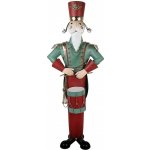 Clayre & Eef Kovová dekorace Louskáček Nutcracker v životní velikosti - 75*50*186 cm – Hledejceny.cz