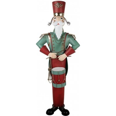 Clayre & Eef Kovová dekorace Louskáček Nutcracker v životní velikosti - 75*50*186 cm – Hledejceny.cz