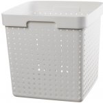 SEOUL košík XL 30 x 30 x 30 cm bílý plast – Zboží Dáma