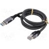 usb kabel Goobay 70498 USB 3.0, RJ45 vidlice, USB A vidlice, 2m