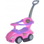 Baby Mix s vodící tyčí 3v1 Mega Car růžové – Zboží Mobilmania