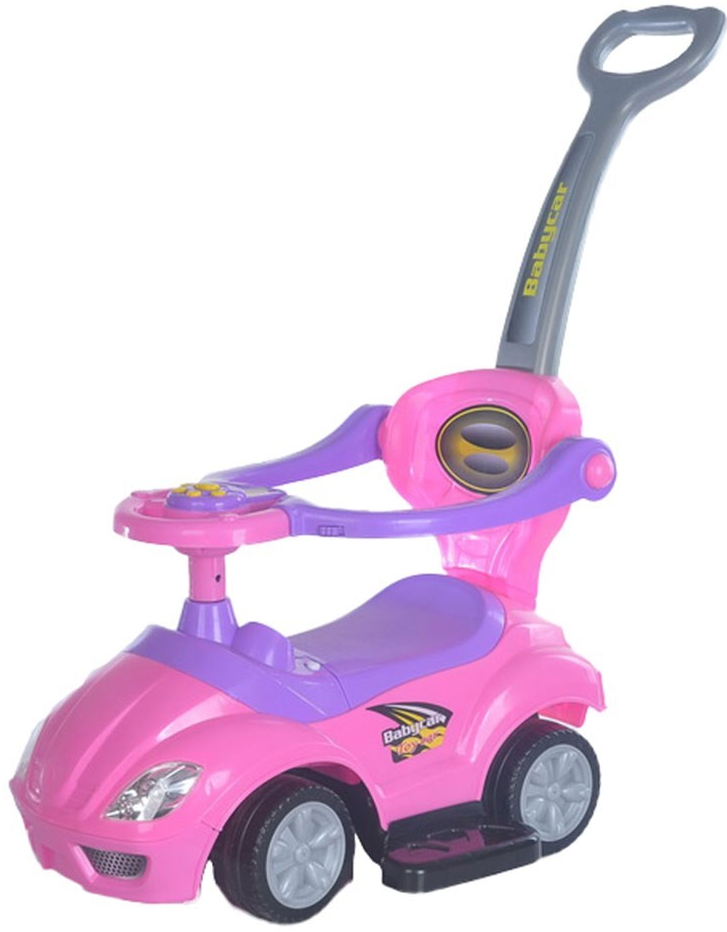 Baby Mix s vodící tyčí 3v1 Mega Car růžové