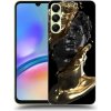 Pouzdro a kryt na mobilní telefon Samsung Picasee silikonové Samsung Galaxy A05s Black Gold černé