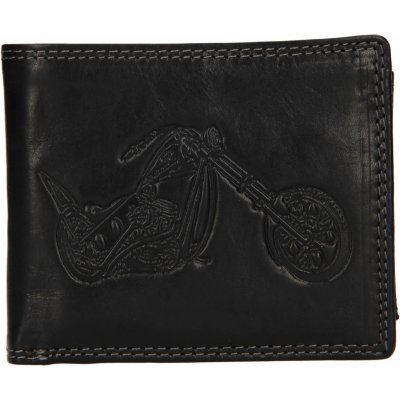 Pánská kožená peněženka SendiDesign Moto černá