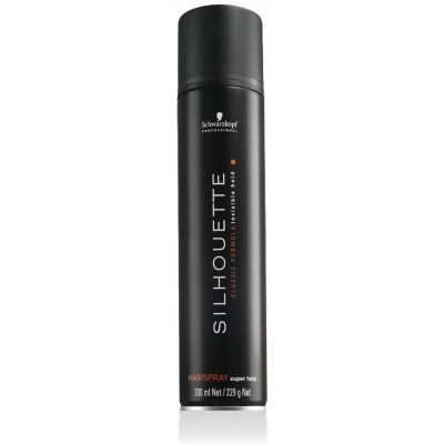 Silhouette Ultimate Shine Hairspray Super Hold lak pro max lesk vlasů 300 ml – Zboží Mobilmania