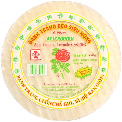 Gia Bao Vietnamský rýžový papír na smažené závitky 250 g