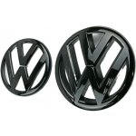 VW Golf VI MK6 (2010-2013) přední a zadní znak, logo (13,5cm a 11cm) - černá lesklá – Sleviste.cz