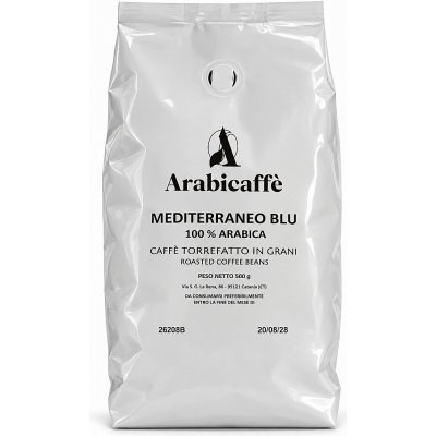 Arabicaffe káva MEDITERRANO BLUE zrnková 9 x 1 kg – Hledejceny.cz