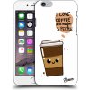 Pouzdro a kryt na mobilní telefon Apple Pouzdro Picasee silikonové Apple iPhone 6/6S - Cute coffee čiré