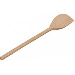 Dřevěná vařečka oválná s rohem 30 cm – Zboží Dáma