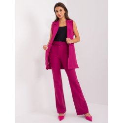 Italy Moda elegantní komplet kalhot a vesty dhj-kmpl-5069.16x-purple