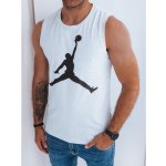 Dstreet pánské triko bez rukávů RX5313 světle šedá – Zboží Dáma