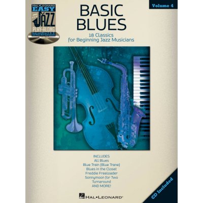 Easy Jazz Play Along 4 BASIC BLUES + CD 18 bluesových standardů pro začátečníky – Zbozi.Blesk.cz