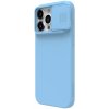Pouzdro a kryt na mobilní telefon Apple Nillkin CamShield Silky Silikonový Apple iPhone 15 Pro Max modré Haze