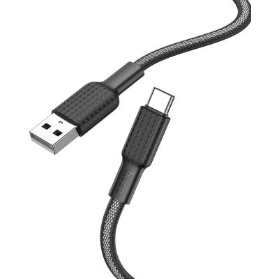 HOCO kabel USB to Type C 3A Jaeger X69 1m černá bílá – Zbozi.Blesk.cz
