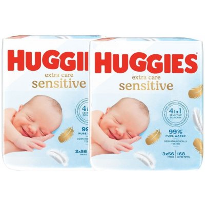 Huggies wipes EXTRA Care 2 x 168 ks