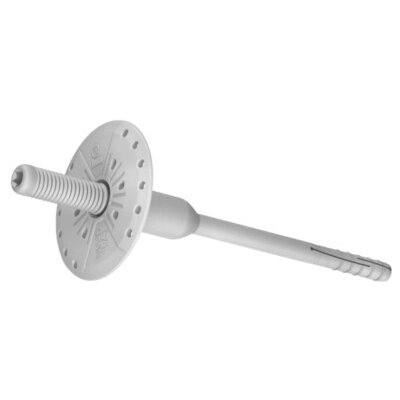 Rawlplug Talířová hmoždinka šroubovací R-TFIX- 8S kovový trn s plastovou hlavou 235 mm – Sleviste.cz