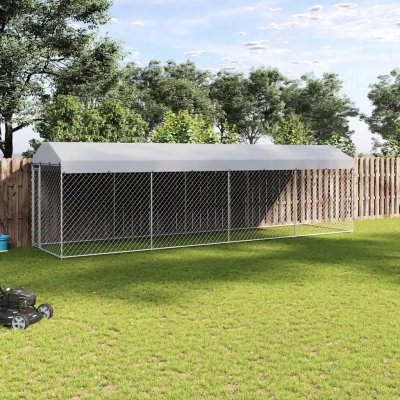 vidaXL Venkovní psí kotec se střechou 760 x 190 x 225 cm – Hledejceny.cz
