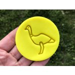 TVOŘÍTKO Pštros - razítko Rozměr: 7 cm, + Vykrajovátko: Ano – Zboží Mobilmania