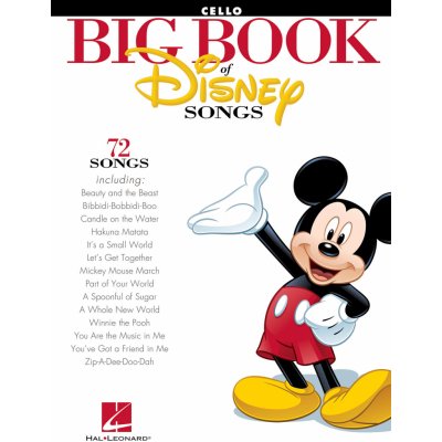 Walt Disney Noty pro cello The Big Book of Disney Songs