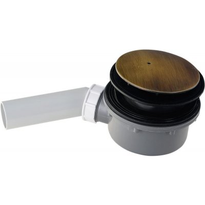 Sapho RETRO vaničky RETRO vaničkový sifon, průměr otvoru 90 mm, krytka bronz 905693 – Zboží Mobilmania