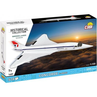 COBI 1689 Historical Collection Nadzvukové dopravní letadlo CONCORDE G-BBDG 1:100 – Sleviste.cz