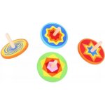 Bigjigs Toys Dřevěná barevná káča 1 ks – Hledejceny.cz