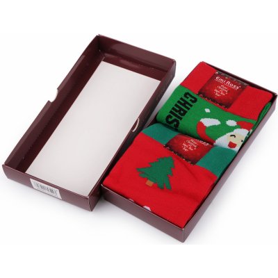 Emi Ross Prima-obchod Vánoční ponožky v dárkovém balení 3 mix náhodný – Zboží Mobilmania