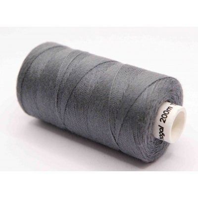 Polyesterové riflové nitě v návinu 200 m - šedá – Zboží Mobilmania
