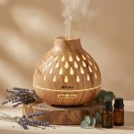 Ruhhy Difuzér Aromatický zvlhčovač Puri 400 ml Aromaterapie LED podsvícení – Sleviste.cz