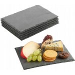 Secret de Gourmet Sada 6 břidlicových talířů talíře fingerfood 18 x 30 cm – Zbozi.Blesk.cz