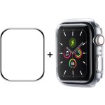 ENKAY Plastový kryt s tvrzeným sklem pro Apple Watch 9 / 8 / 7 45mm průhledný 35667 – Zbozi.Blesk.cz