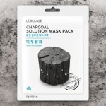 LEBELAGE Charcoal Solution Mask Pack Čisticí plátýnková maska s černým uhlím 25 g – Zboží Dáma