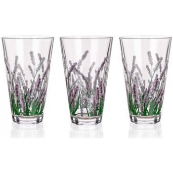 Banquet Sada sklenic CITY LAVENDER long 340 ml 3 ks