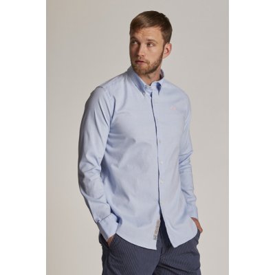 La Martina košile man shirt L/S Oxford 50/1 30/2 modrá – Hledejceny.cz