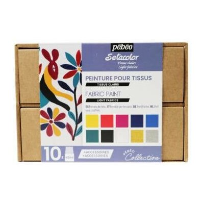 Setacolor Light fabrics sada 10 barev na textil (průhledné) – Zboží Dáma