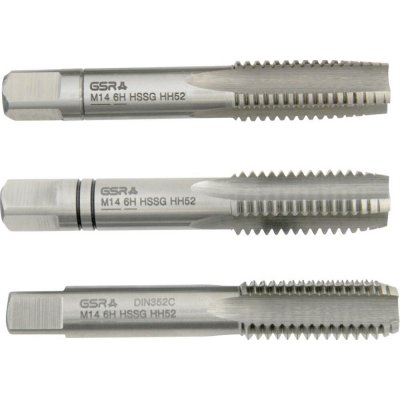 GSR B00105260 ruční závitník metrický M14 DIN 352 HSS 3 ks – Hledejceny.cz