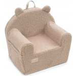 ALBERO MIO Dětské křeslo COTTON MUSLIN & BOUCLE karamel – Zboží Dáma