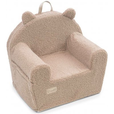 ALBERO MIO Dětské křeslo COTTON MUSLIN & BOUCLE karamel – Zboží Dáma