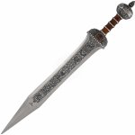 Marto Windlass Římský gladius s hloubkovou rytinou, povrchová úprava starostříbro, 71 cm – Zbozi.Blesk.cz