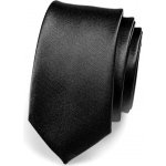 Avantgard kravata Slim Černá Lesk 551 705 – Zboží Dáma