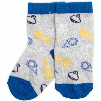 BN Dětské bavlněné ponožky Vesmír šedé – Zboží Mobilmania