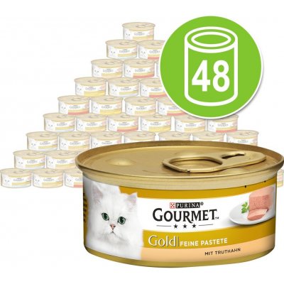 Gourmet Gold jemná krůtí 48 x 85 g – Sleviste.cz