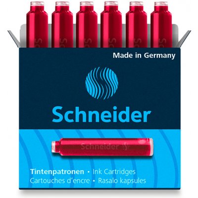 Schneider 6602 inkoustové bombičky červené 6 ks – Zboží Živě