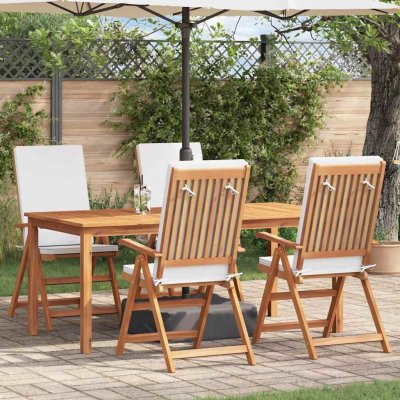 Omaxi 623324 Zahradní křeslo s polštářem 4 ks Hnědá 57 x 71.5 x 104 cm – Hledejceny.cz