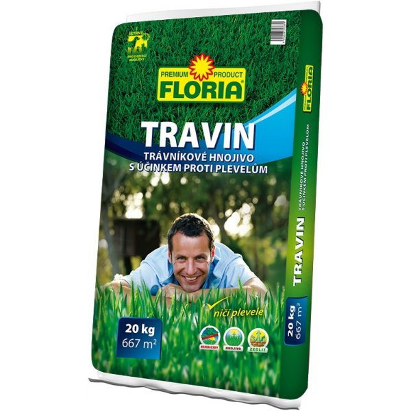 Hnojivo Agro Floria Travin trávníkové hnojivo 20 kg