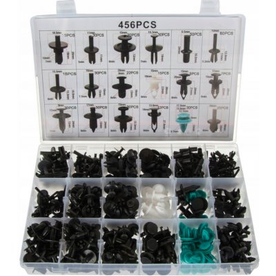 Geko Sada plastových spojovacích klipů a kolíků 456 ks – Sleviste.cz