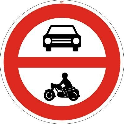 Dopravní Značka B11 Zákaz vjezdu všech motorových vozidel – HobbyKompas.cz