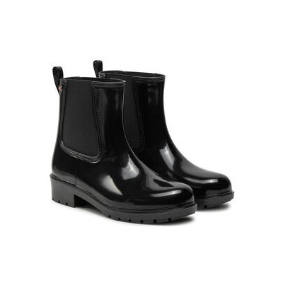 Tommy Hilfiger Flag Rainboot FW0FW08213 Černá – Zboží Mobilmania