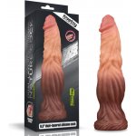 LoveToy 9,5" Dual Layered Platinum Silicone Cock – Zboží Dáma